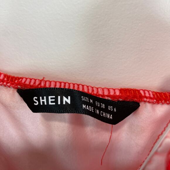 Valentine's Day Mini Dress All Over Heart Print Red and Pink M - Picture 4 of 7